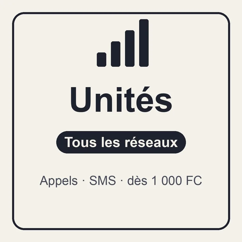 Unités d'appel · tous réseaux - Image 1