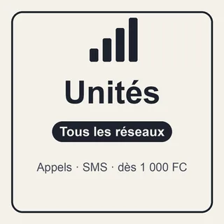 Unités d'appel · tous réseaux
